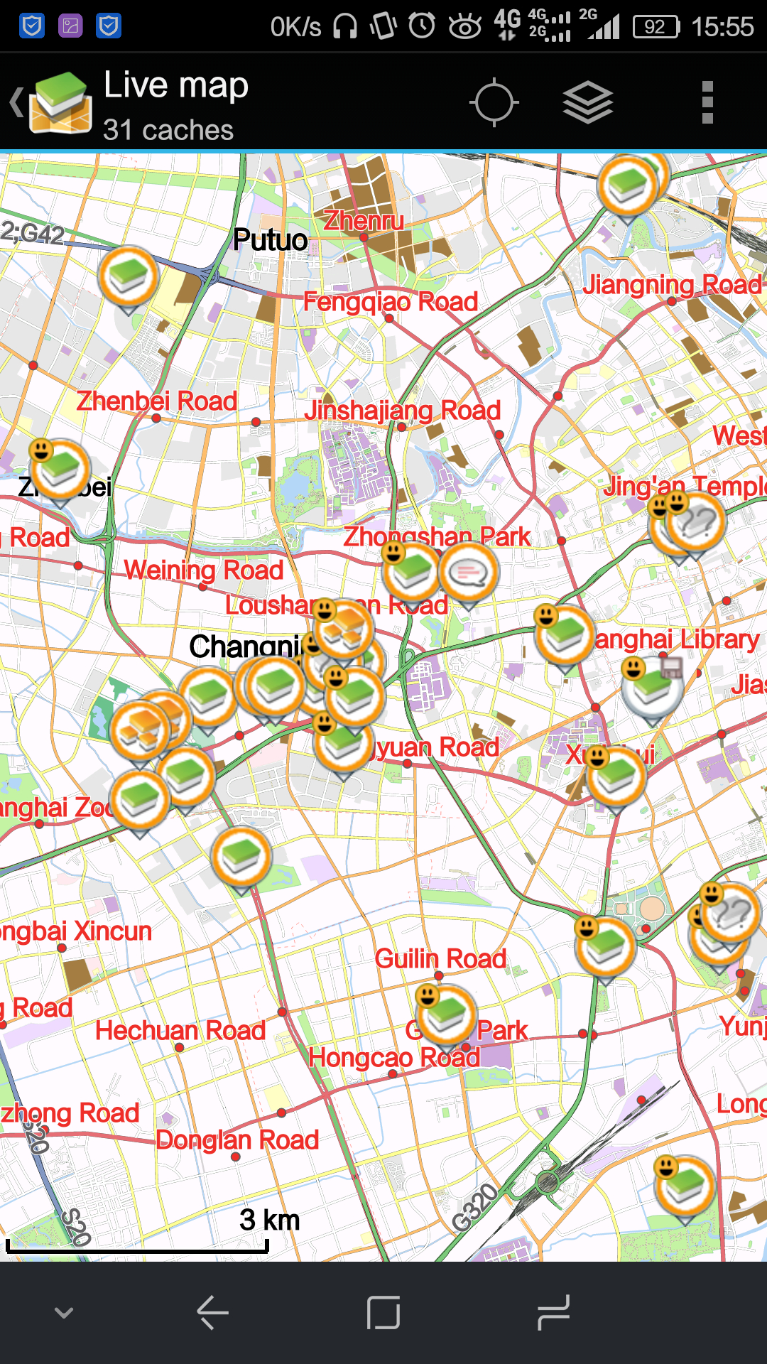 在线地图界面