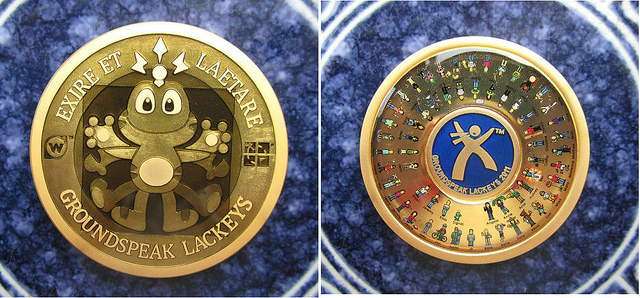 2011 Lackey Geocoin 金色版
